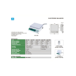 Electronic scale 300/0.01 g; protective cover, data output INSIZE (8301-300)