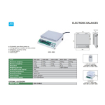 Electronic scale 6 kg/0.1 g; data output INSIZE (8301-6000)