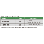 Wzorzec probierczy Shore typ A 6 szt. INSIZE (HDT-B-SA)