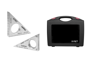 Stainless steel pocket angle bracket SET wooDDraw K-MET in the box (4080-27-006, 4085-27-007)