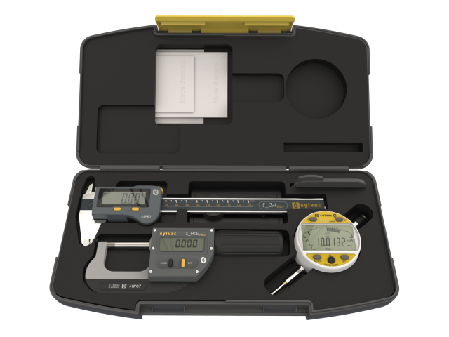 Advanced handtools kit Sylvac with Bluetooth - S_Cal Evo 150mm, S_Mike Pro and S_Dial Work Nano 12.5mm (800.1056)