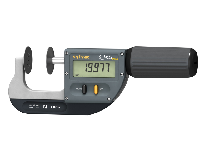 Digitální mikrometr Sylvac S_Mike PRO Proximity, talířkové dotyky Ø25mm, 0-30mm (803.0303.10)