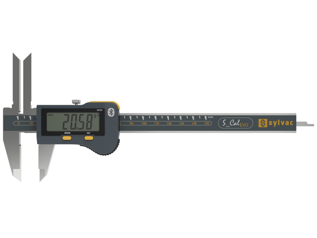 Digital Caliper Sylvac S_Cal EVO BT Smart, Deep Measurement, 150mm, rect. (810.1603)