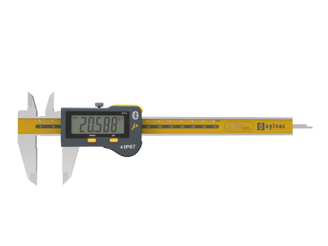 Digital Caliper Sylvac S_Cal EVO Micron BT Smart 150mm, rect. (810.9506.10)