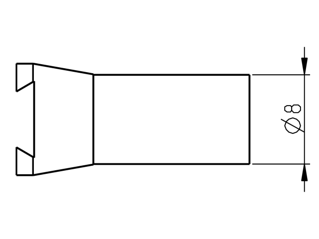 Upínací trn Sylvac d=8mm (905.2247)