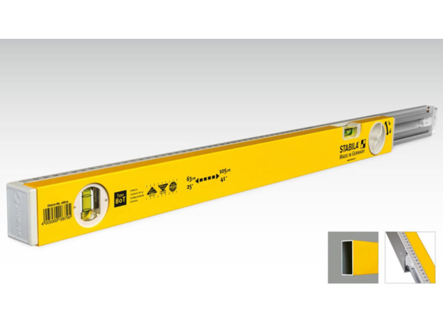 STABILA 18879 - Vodováha 63 - 105 cm teleskopická, Typ 80 T