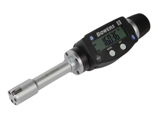Digitální dutinoměr s ráčnou Bowers XT3, Bluetooth - 16-20mm, bez kroužku (XTD16W-BT)