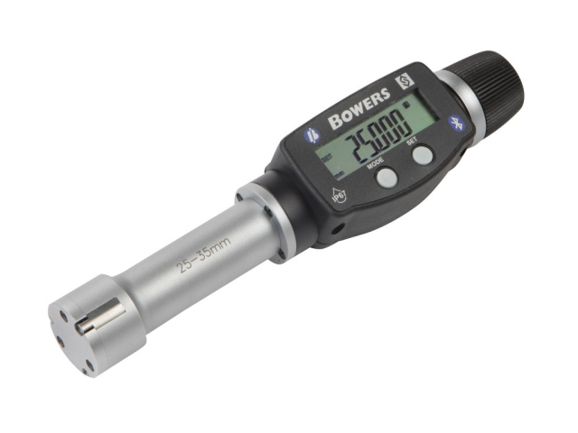 Digitální dutinoměr s ráčnou Bowers XT3, Bluetooth - 25-35mm, bez kroužku (XTD25W-BT)